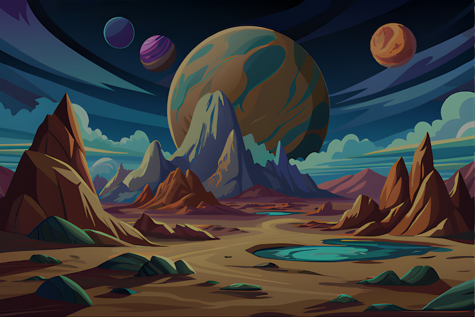 Mystical Forest Background